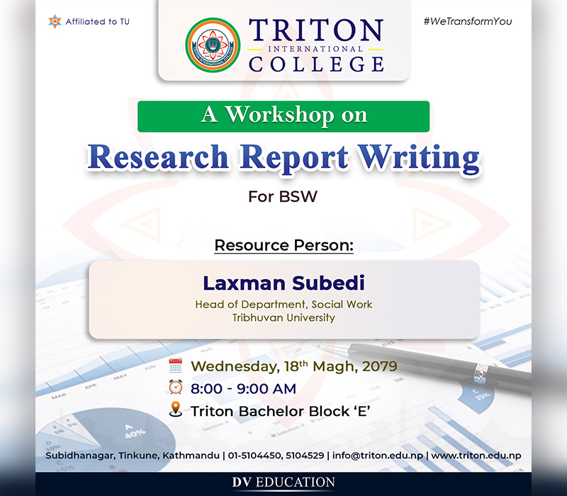 Research Report Writing for BSW